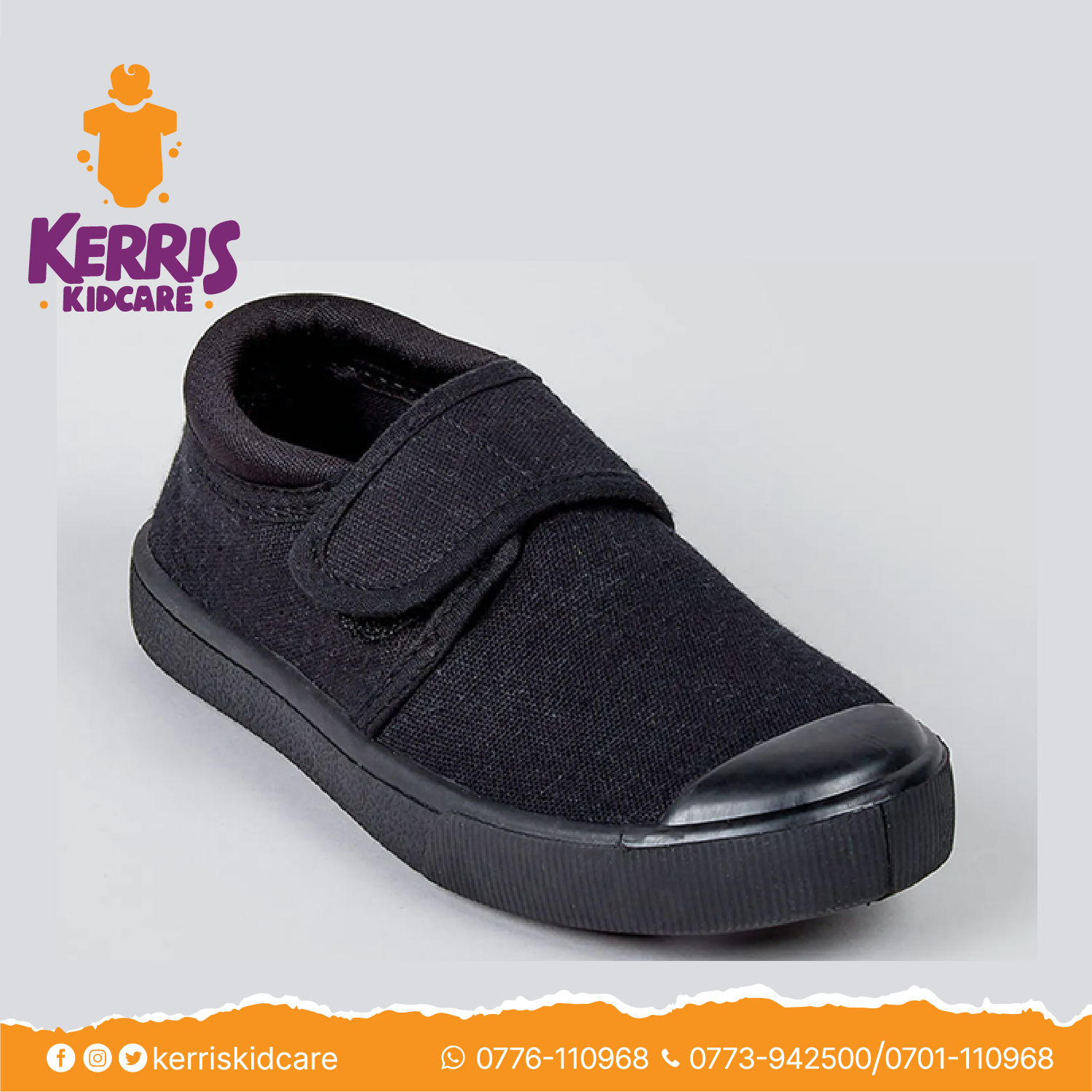 Black Wrap Plimsolls